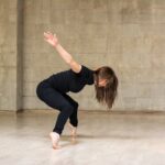 Beautiful young dancer in movement.