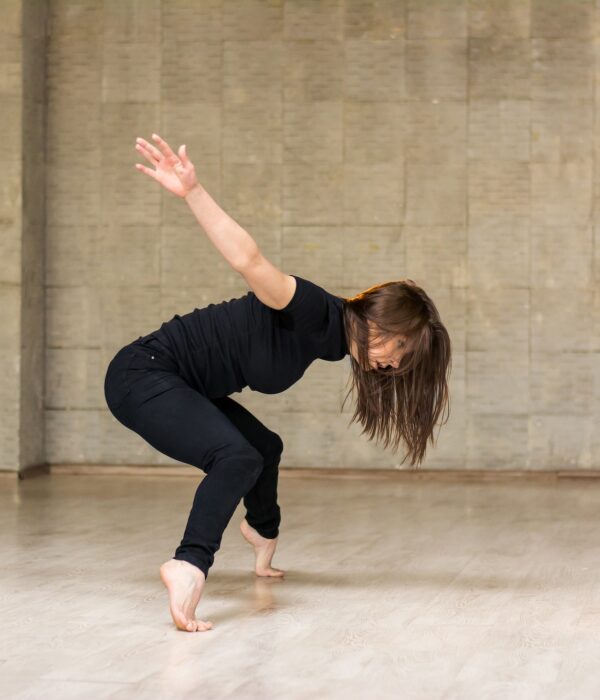 Beautiful young dancer in movement.