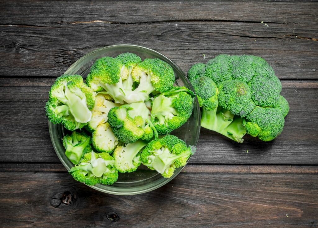 Broccoli in a bowl.
